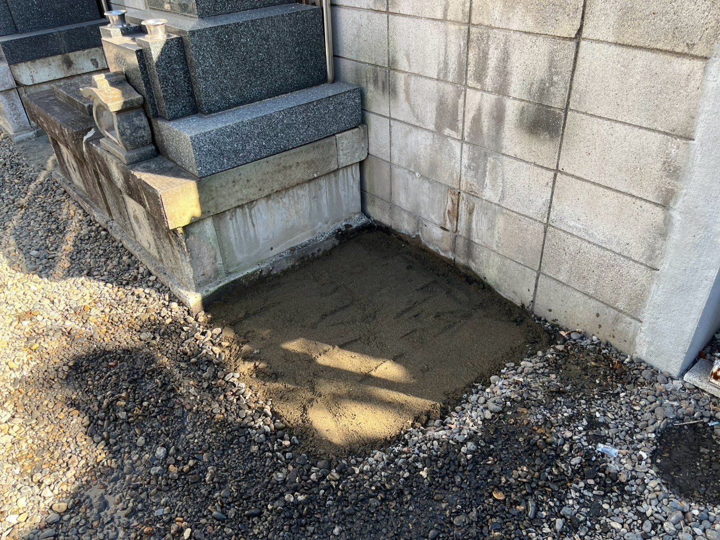 きれいな更地に戻してお返しした区画(市原市)