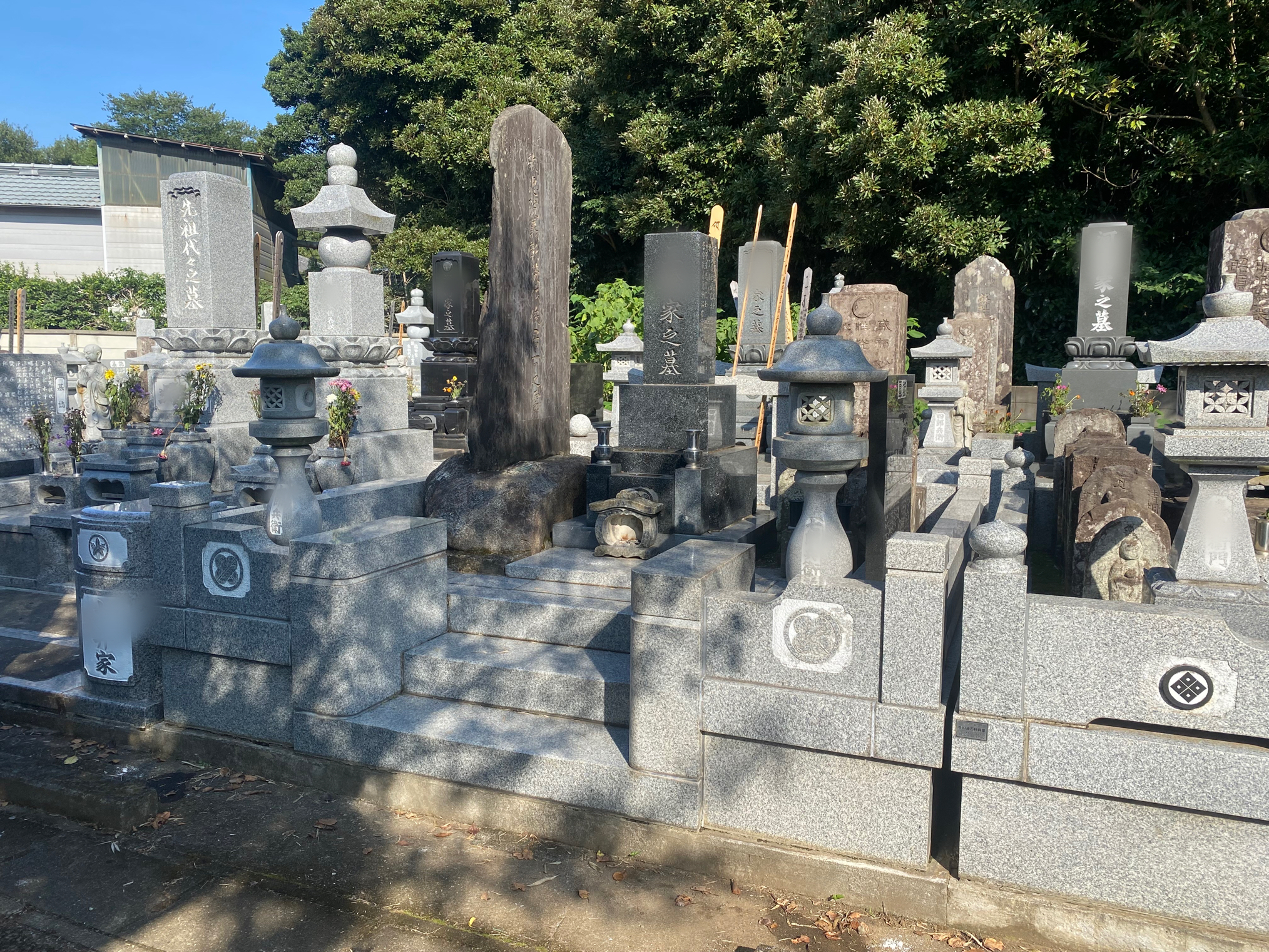 解体前のお墓全体の様子（八千代市 M・N様）