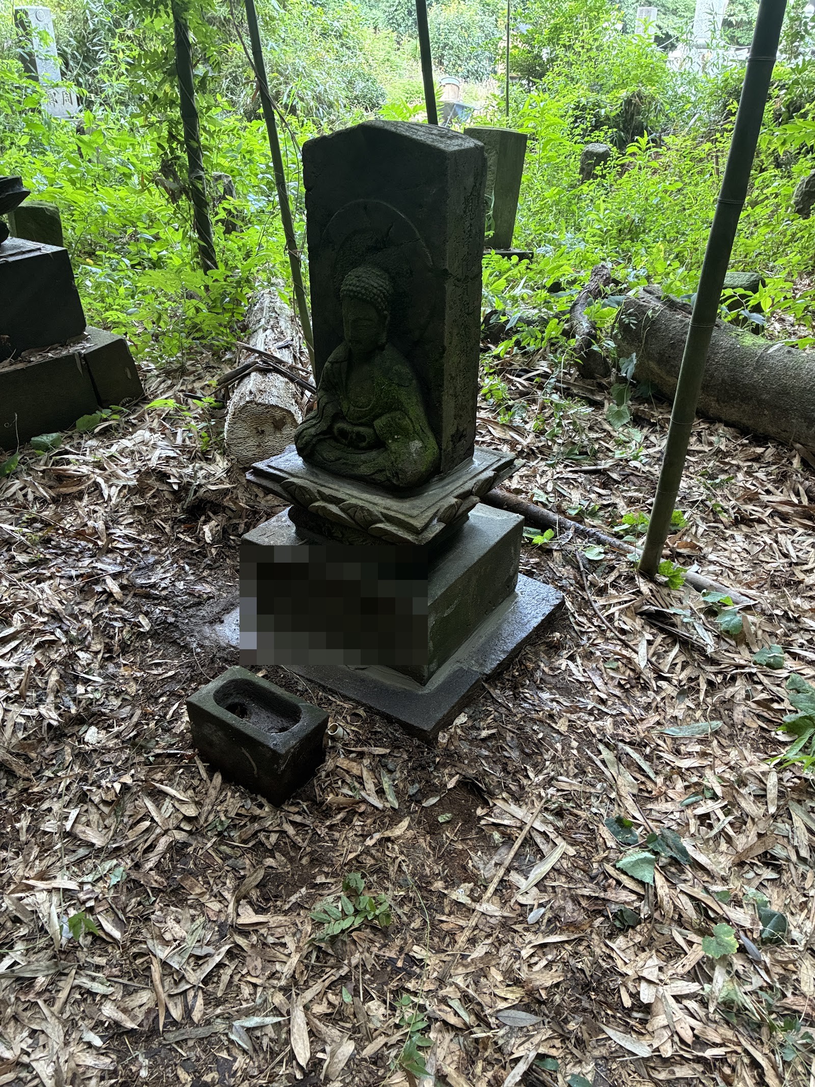 据え直しを終えた先祖の石塔